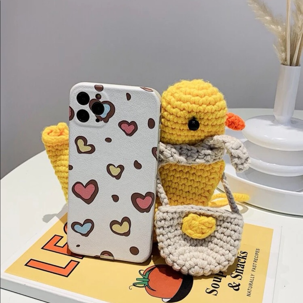 🌻HP⭐️ Crochet duck bag shoulder handbag purse cute adorable yellow gift idea - Picture 5 of 9
